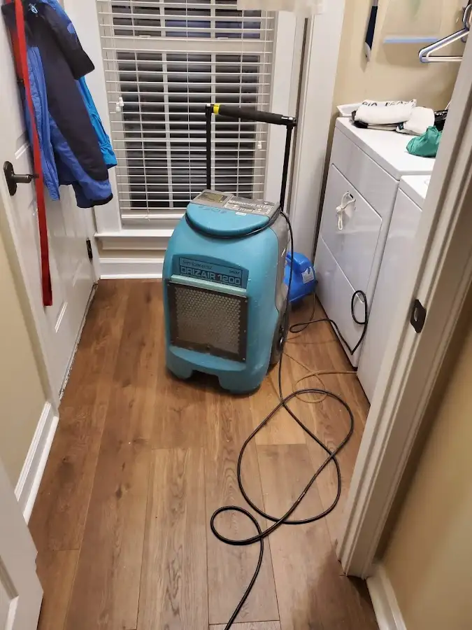 Commercial dehumidifier deployed for Flood Damage Cleanup in Brookfield